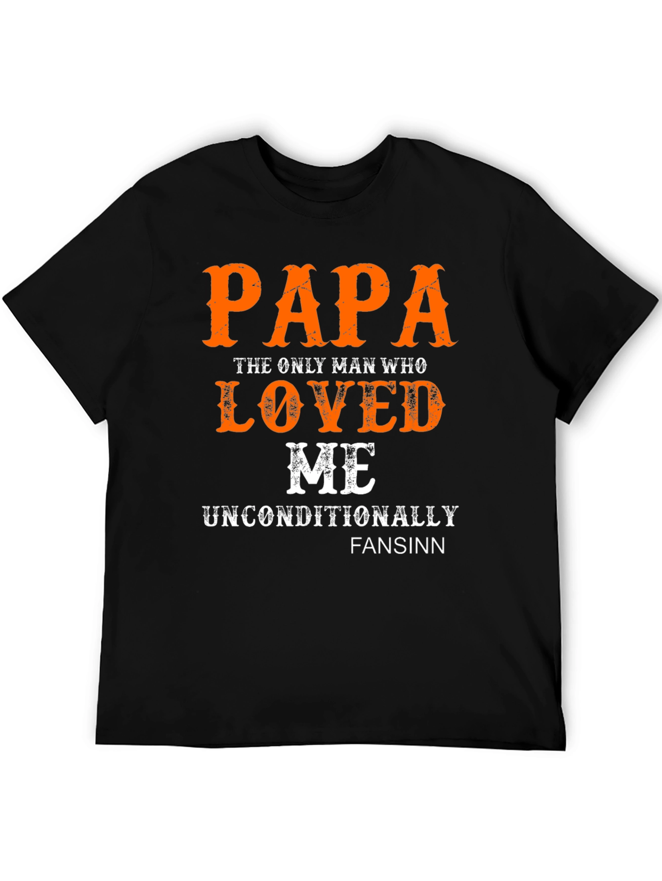 Papa Loved Me Graphic Tee - Unisex Black T-Shirt