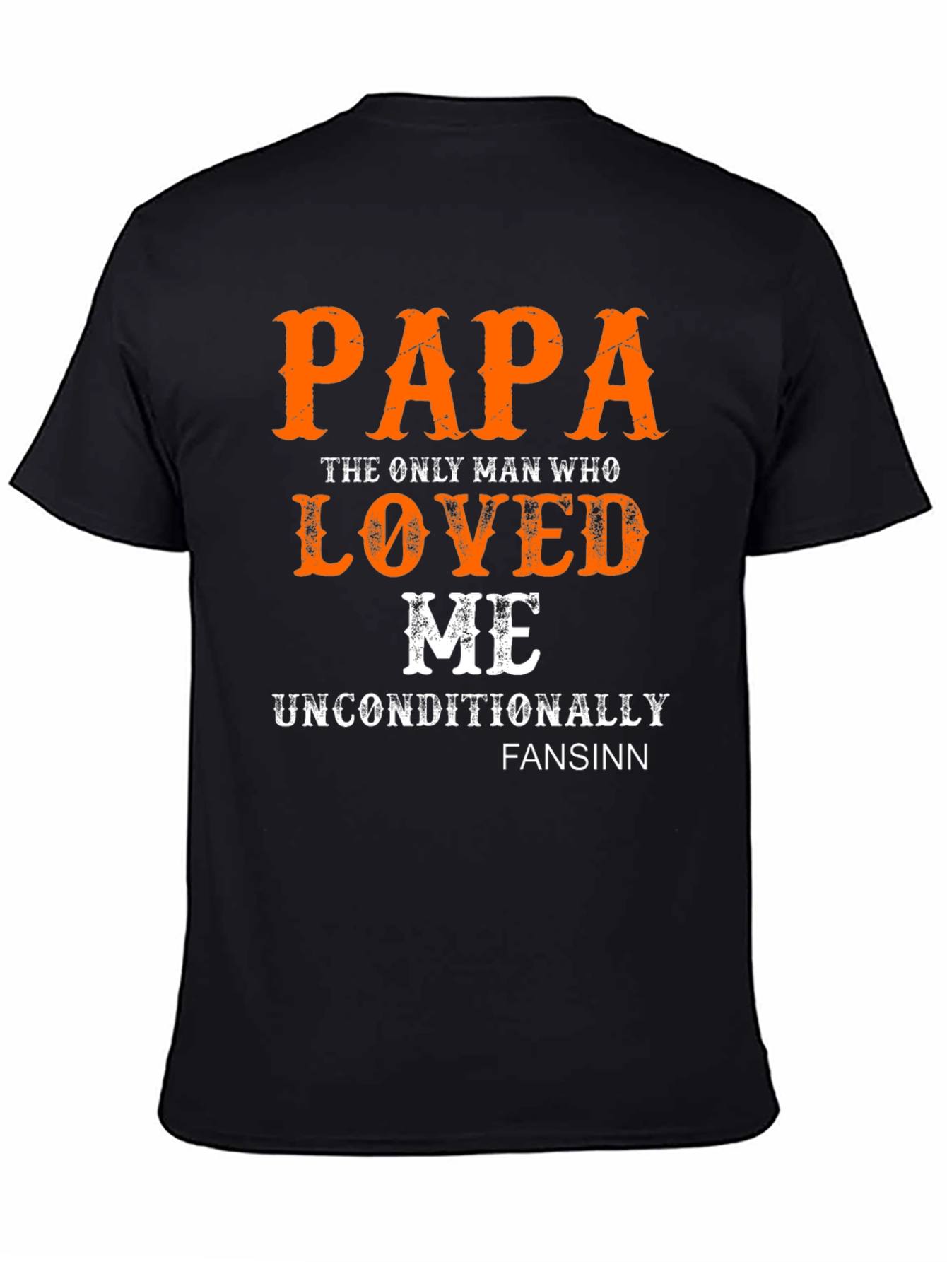 Papa Loved Me Graphic Tee - Unisex Black T-Shirt