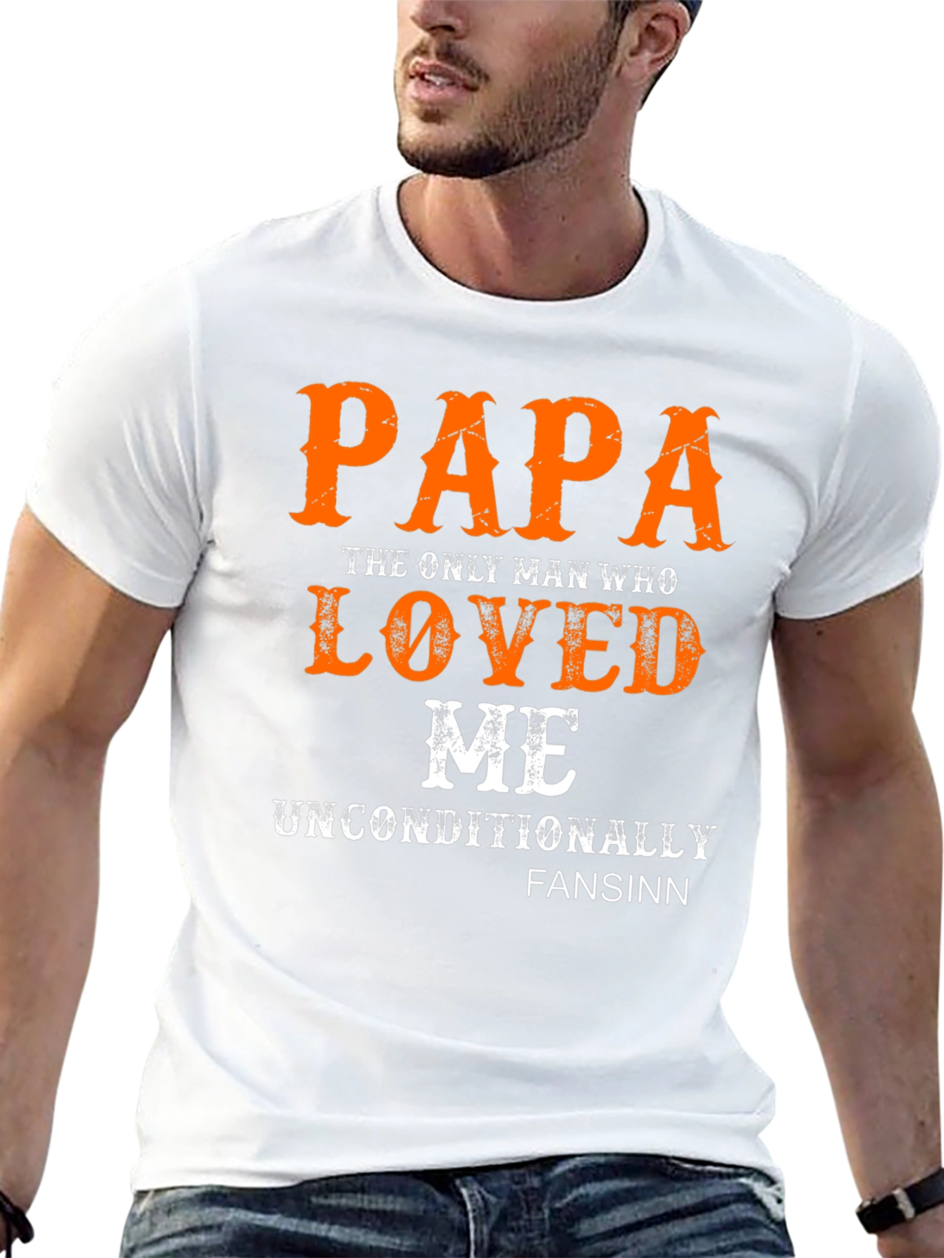 Papa Loved Me Graphic Tee - Unisex Black T-Shirt