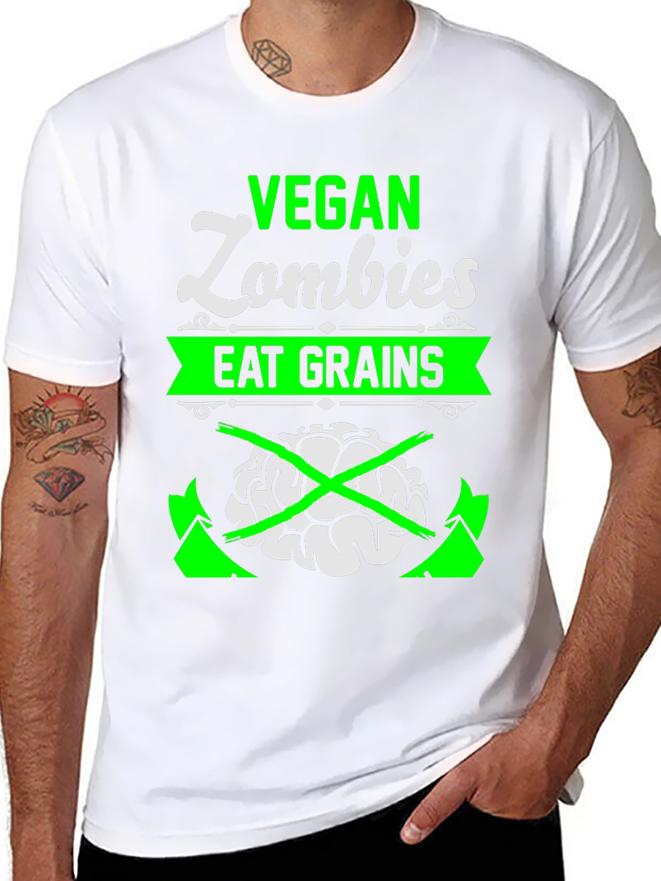Vegan Zombies Eat Grains T-Shirt