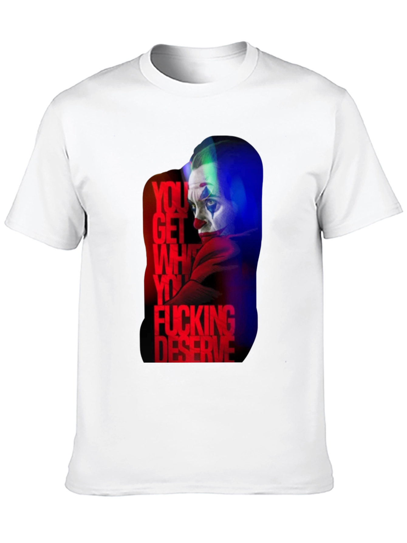 Joker Deserve Graphic Print Black T-Shirt