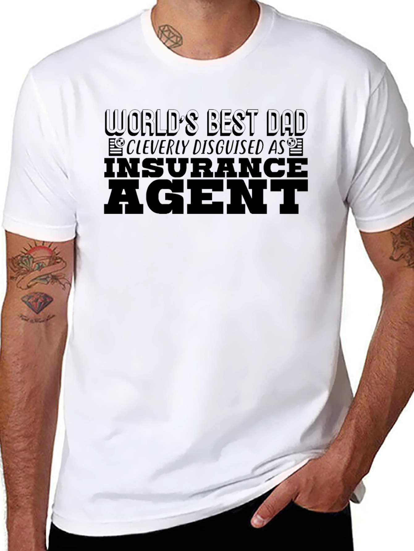 Worlds Best Dad Insurance Agent T-Shirt