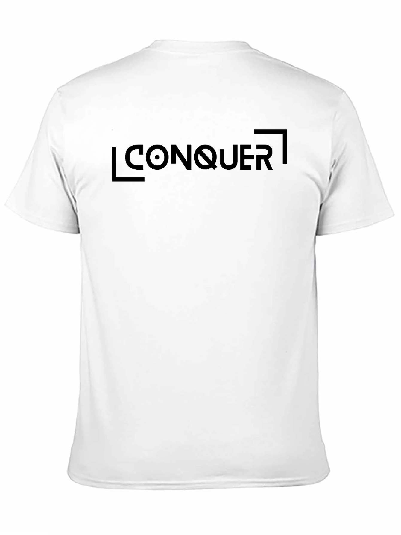 Conquer Graphic Tee - Black Cotton Comfort