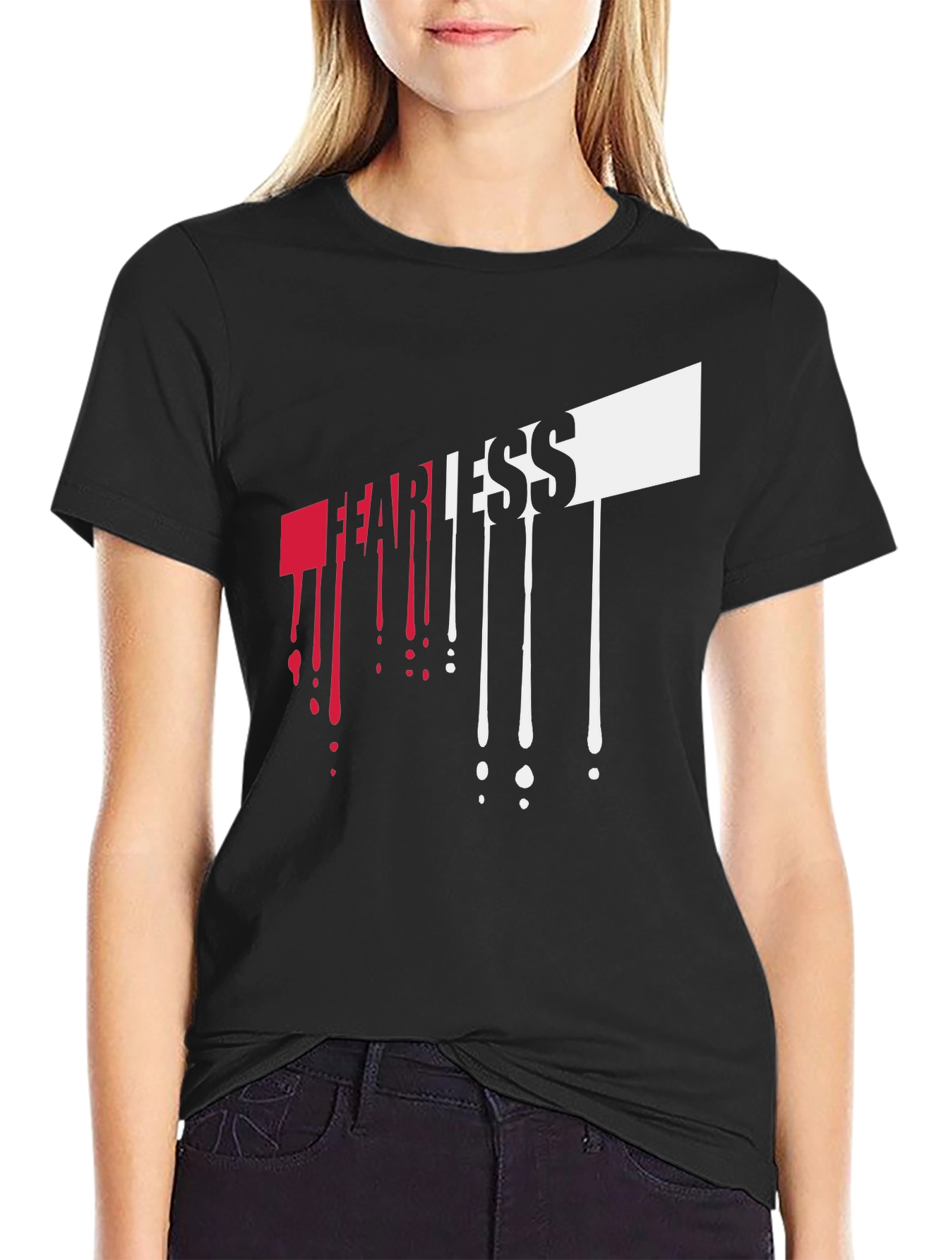 Fearless Drip Graphic Tee - Bold Style