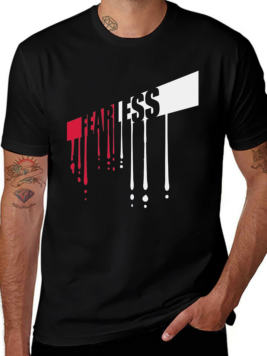 Fearless Drip Graphic Tee - Bold Style