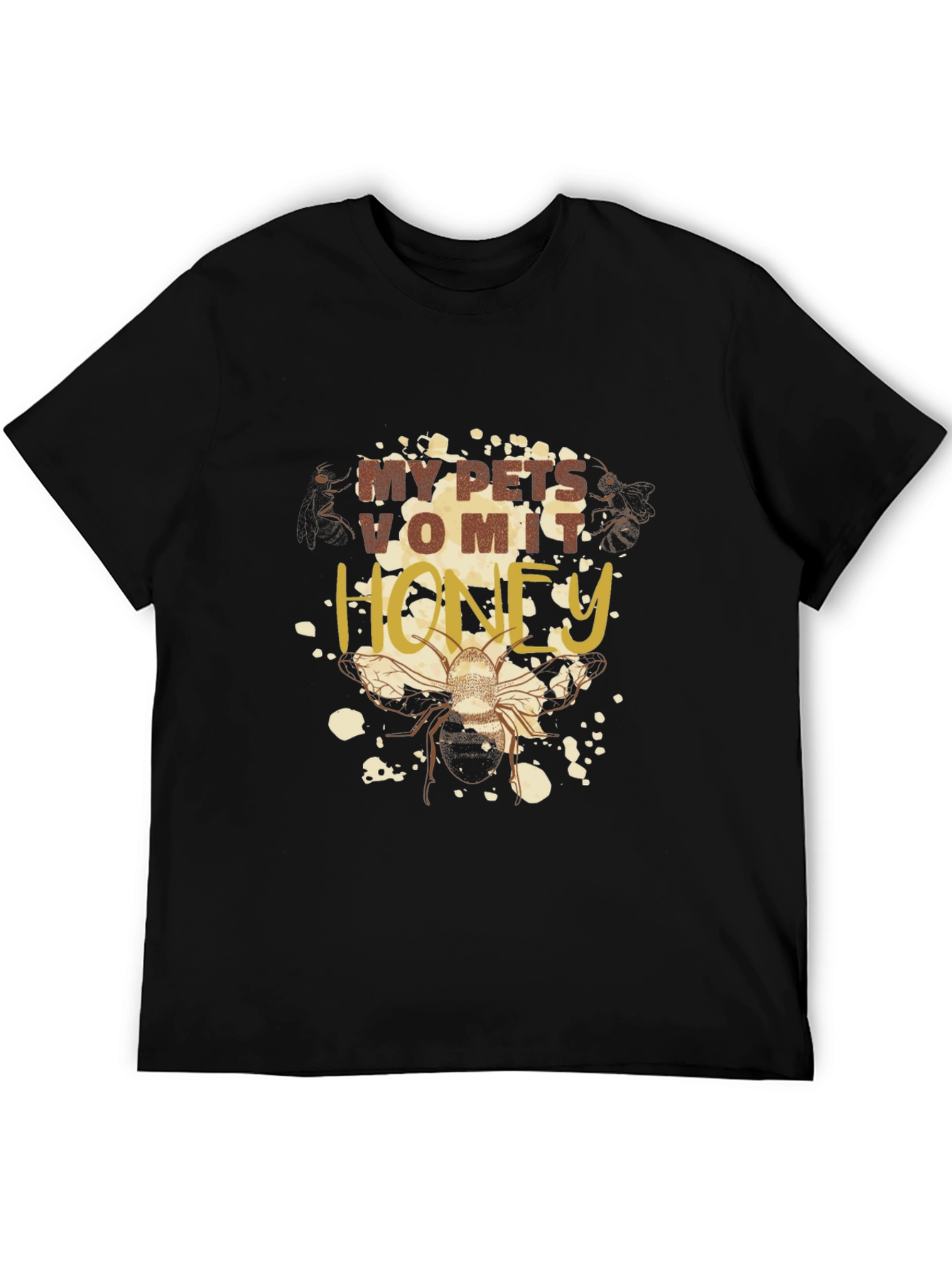 My Pets Vomit Honey Graphic T-Shirt