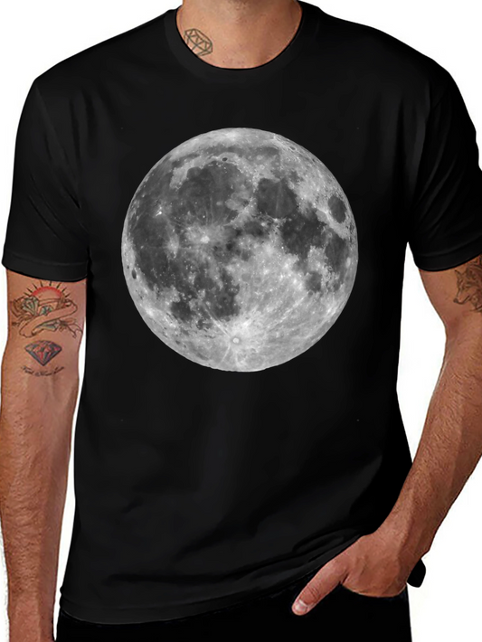 Moon Graphic Black T-Shirt - Celestial Style