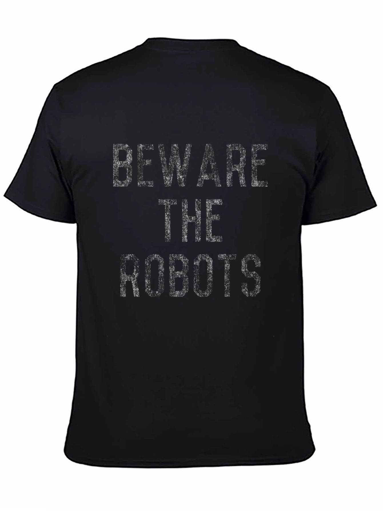 Beware the Robots Graphic T-Shirt - Black