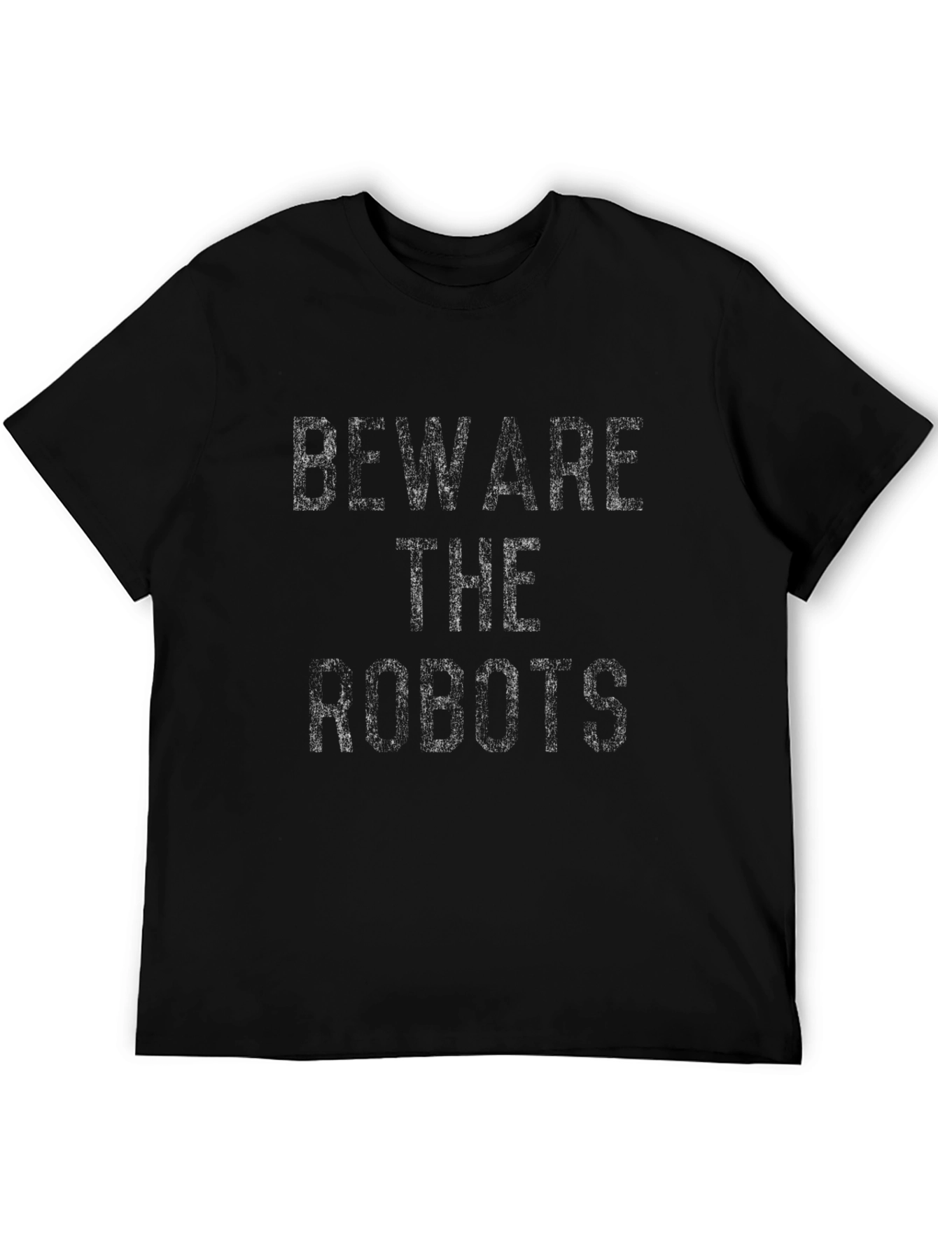 Beware the Robots Graphic T-Shirt - Black