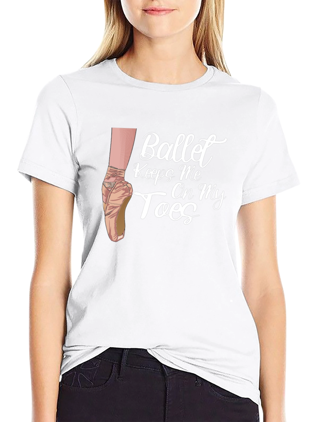 Ballet Keeps Me On My Toes Graphic T-Shirt