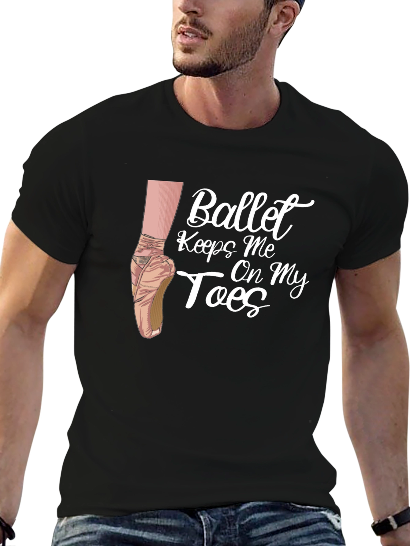 Ballet Keeps Me On My Toes Graphic T-Shirt