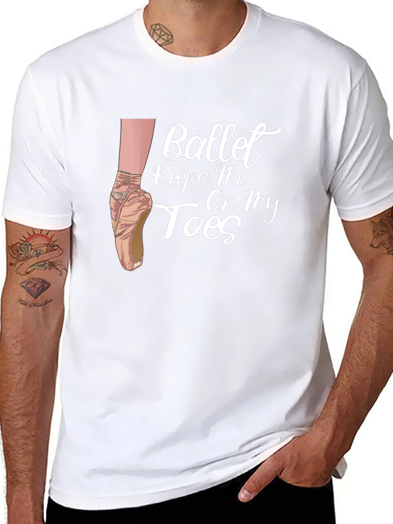 Ballet Keeps Me On My Toes Graphic T-Shirt