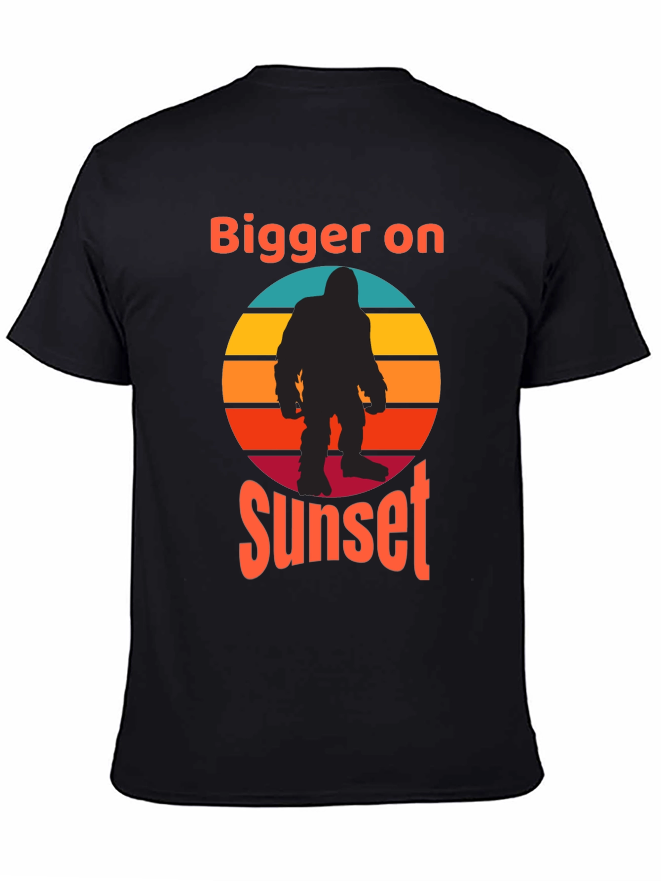 Bigger on Sunset Retro Bigfoot T-Shirt
