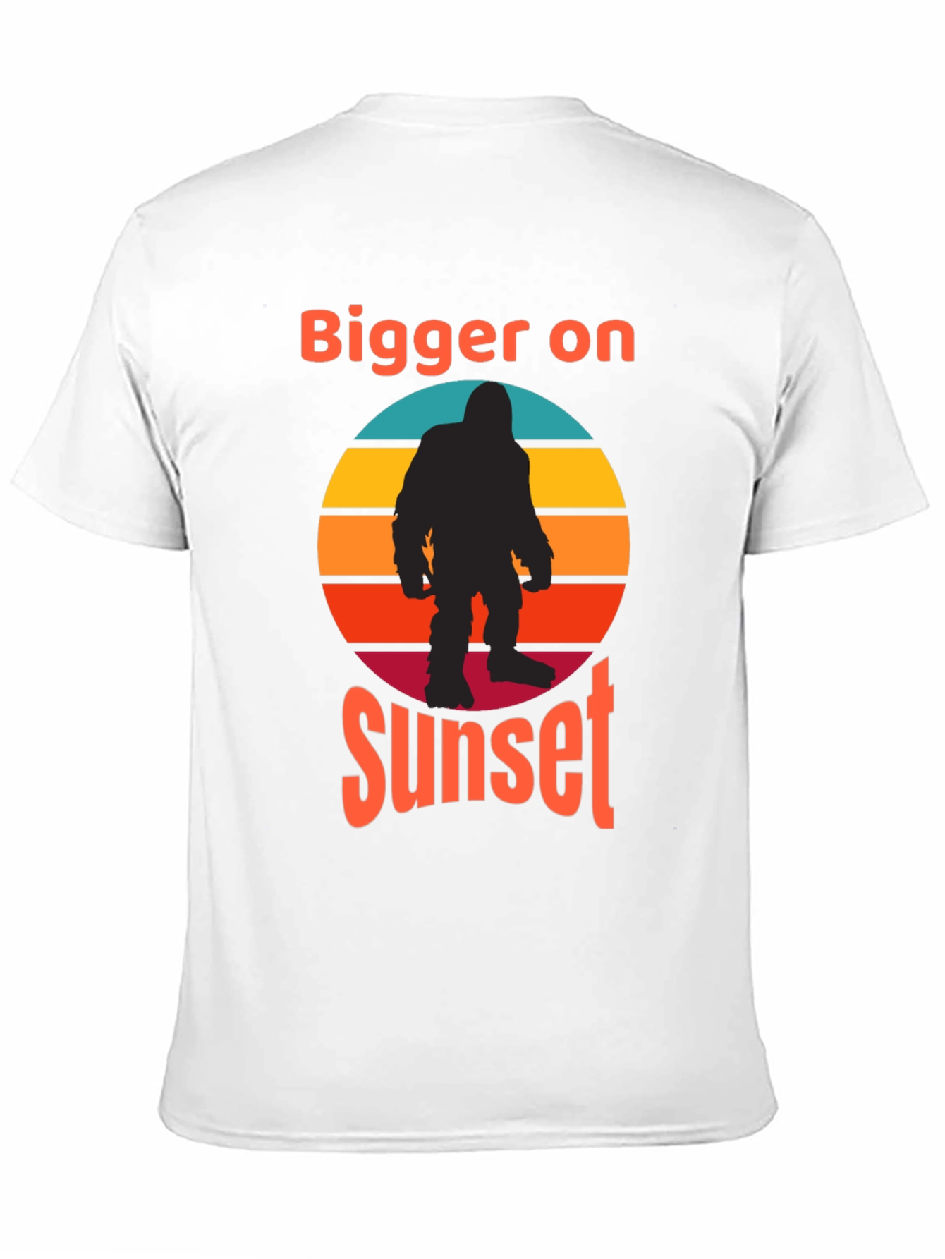 Bigger on Sunset Retro Bigfoot T-Shirt