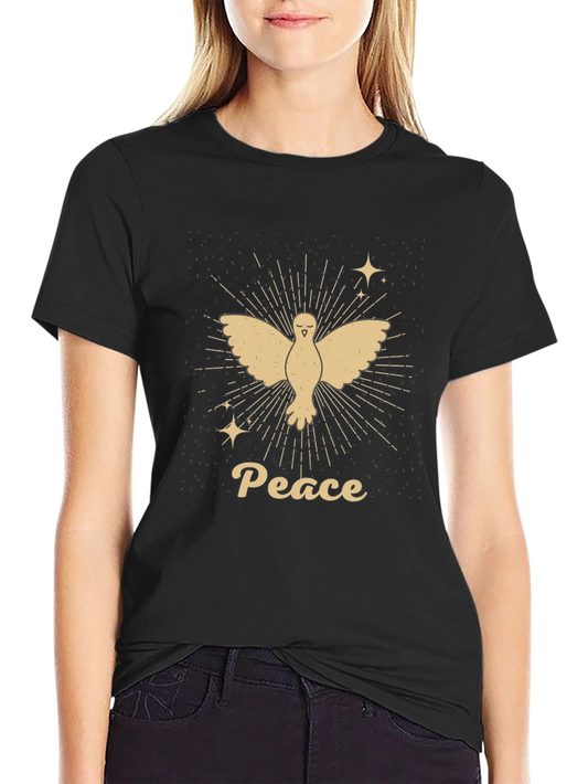 Peace Dove Graphic T-Shirt - Stylish & Comfortable