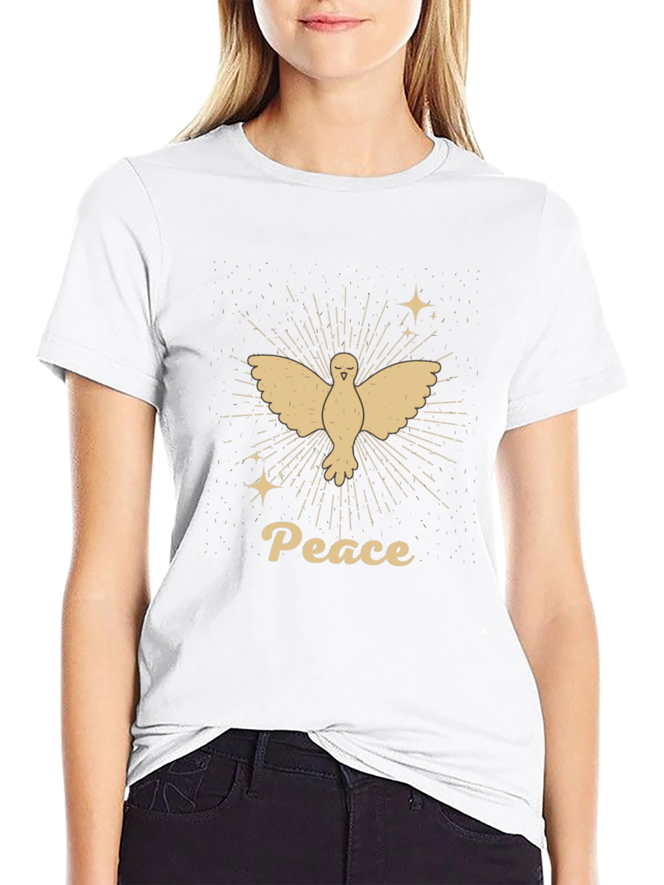 Peace Dove Graphic T-Shirt - Stylish & Comfortable