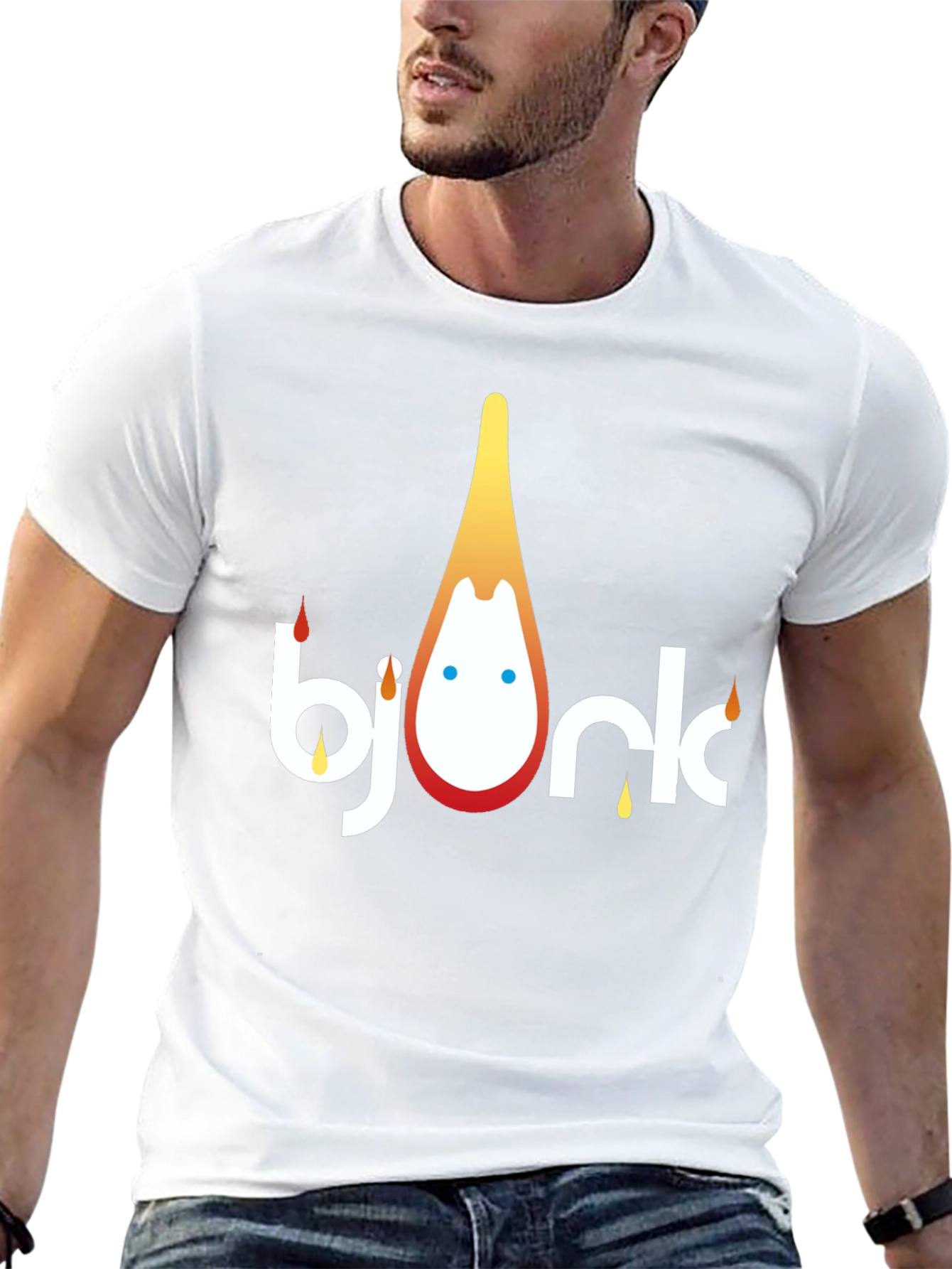 Bjork Graphic Print T-Shirt - Stylish Black Tee