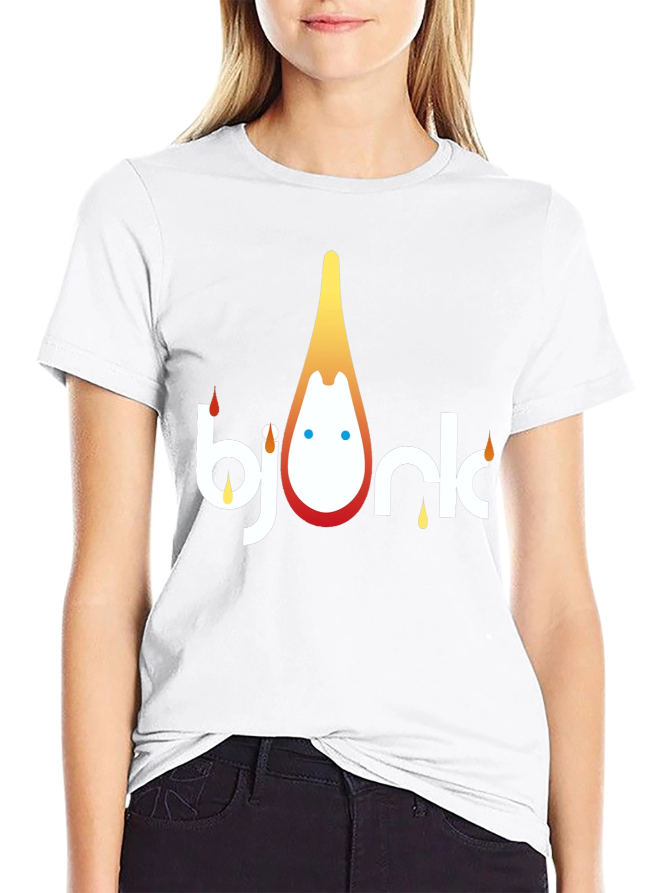 Bjork Graphic Print T-Shirt - Stylish Black Tee