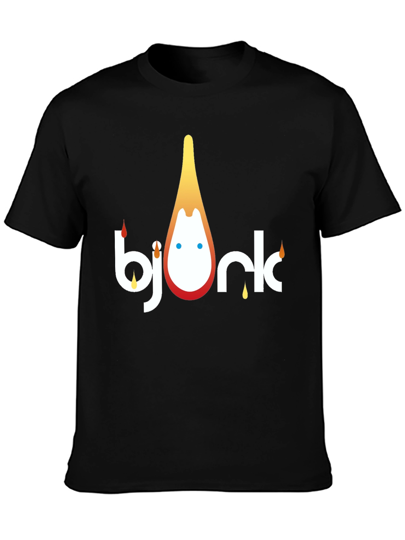Bjork Graphic Print T-Shirt - Stylish Black Tee