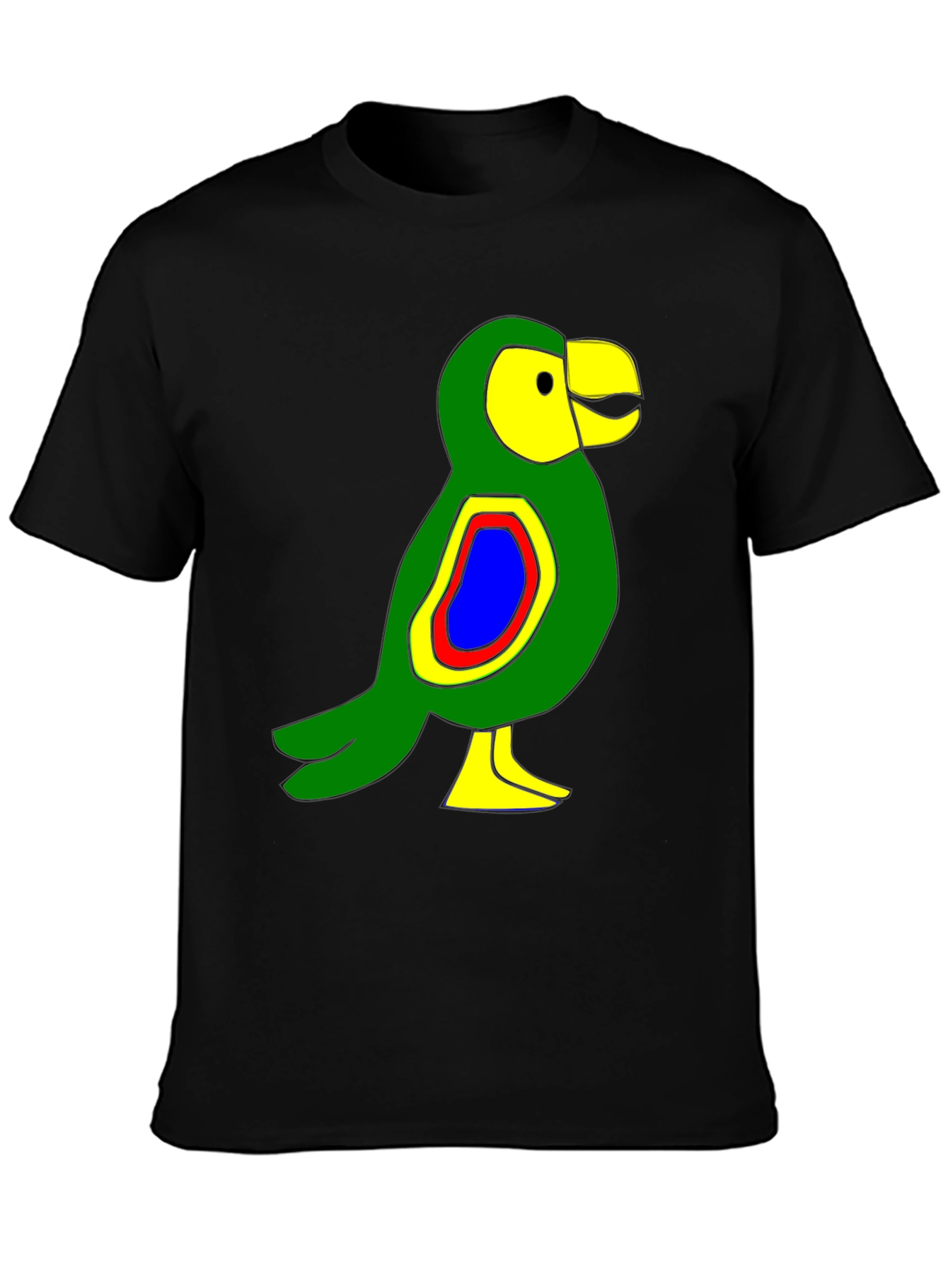 Cartoon Bird Graphic T-Shirt