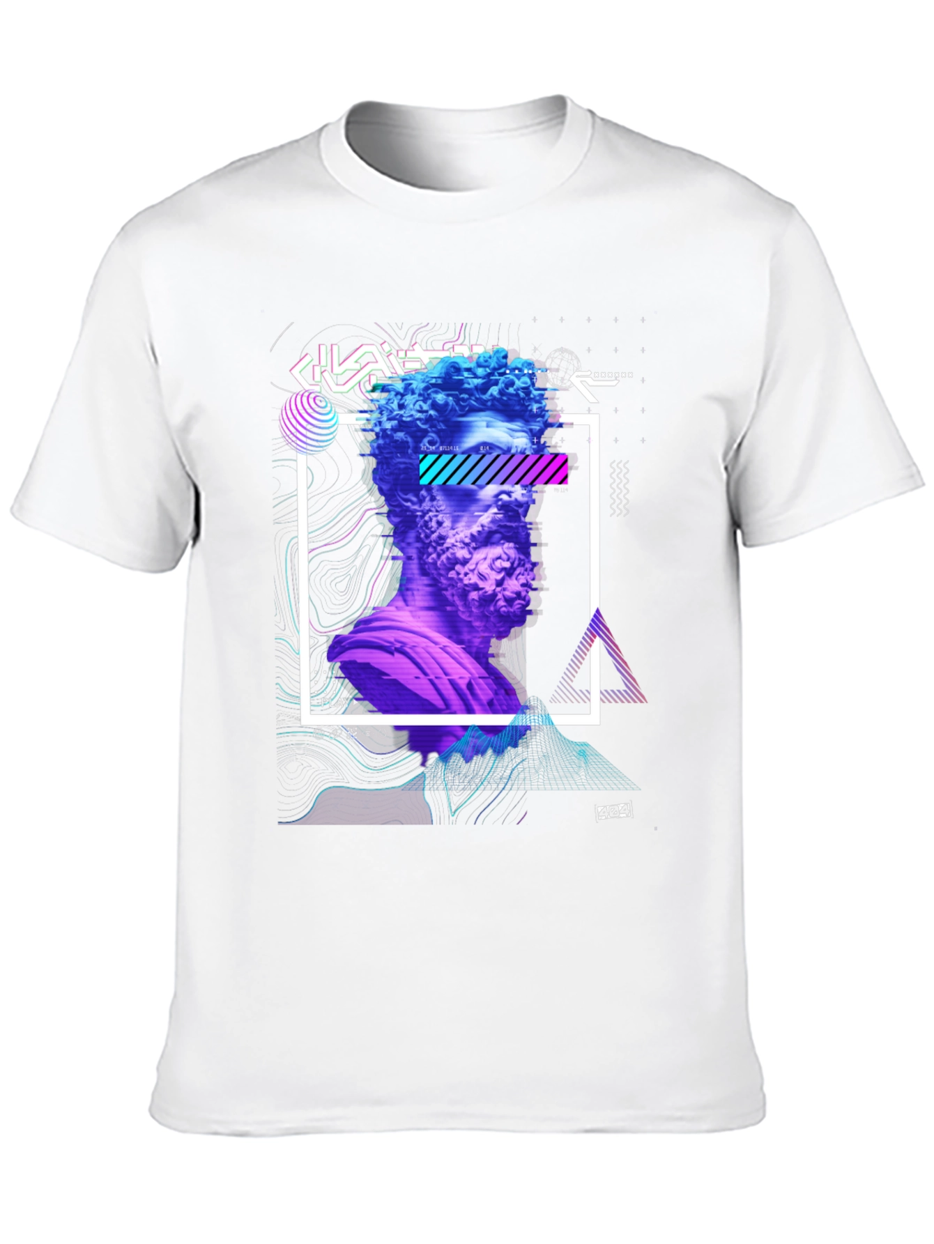 Statue Graphic Tee - Modern Art Shirt