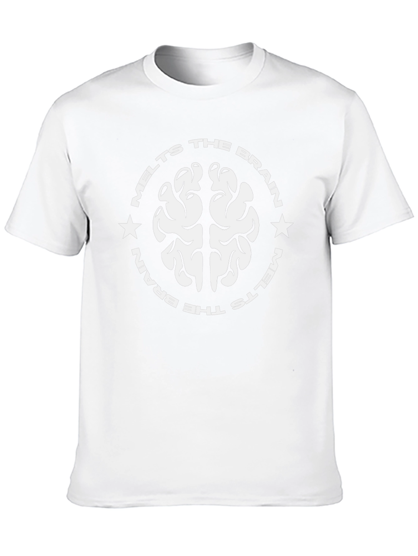 Melts the Brain Graphic Tee - Black Cotton Blend