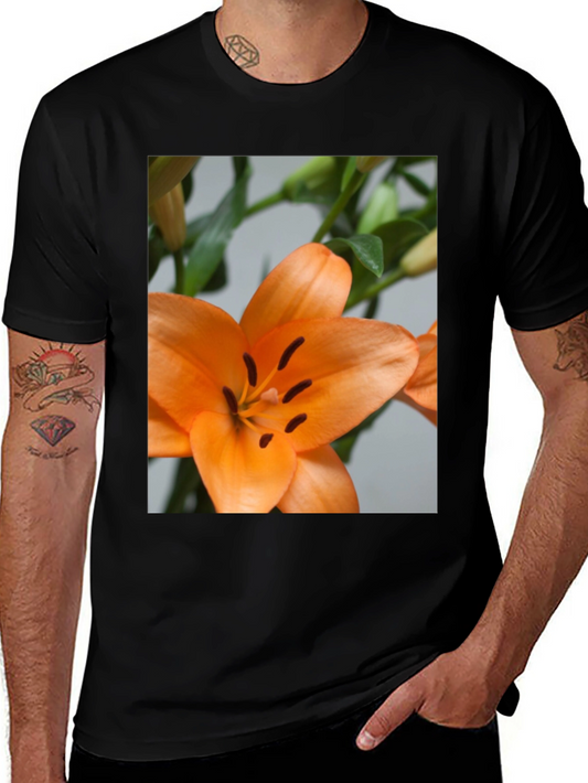 Orange Lily Graphic T-Shirt
