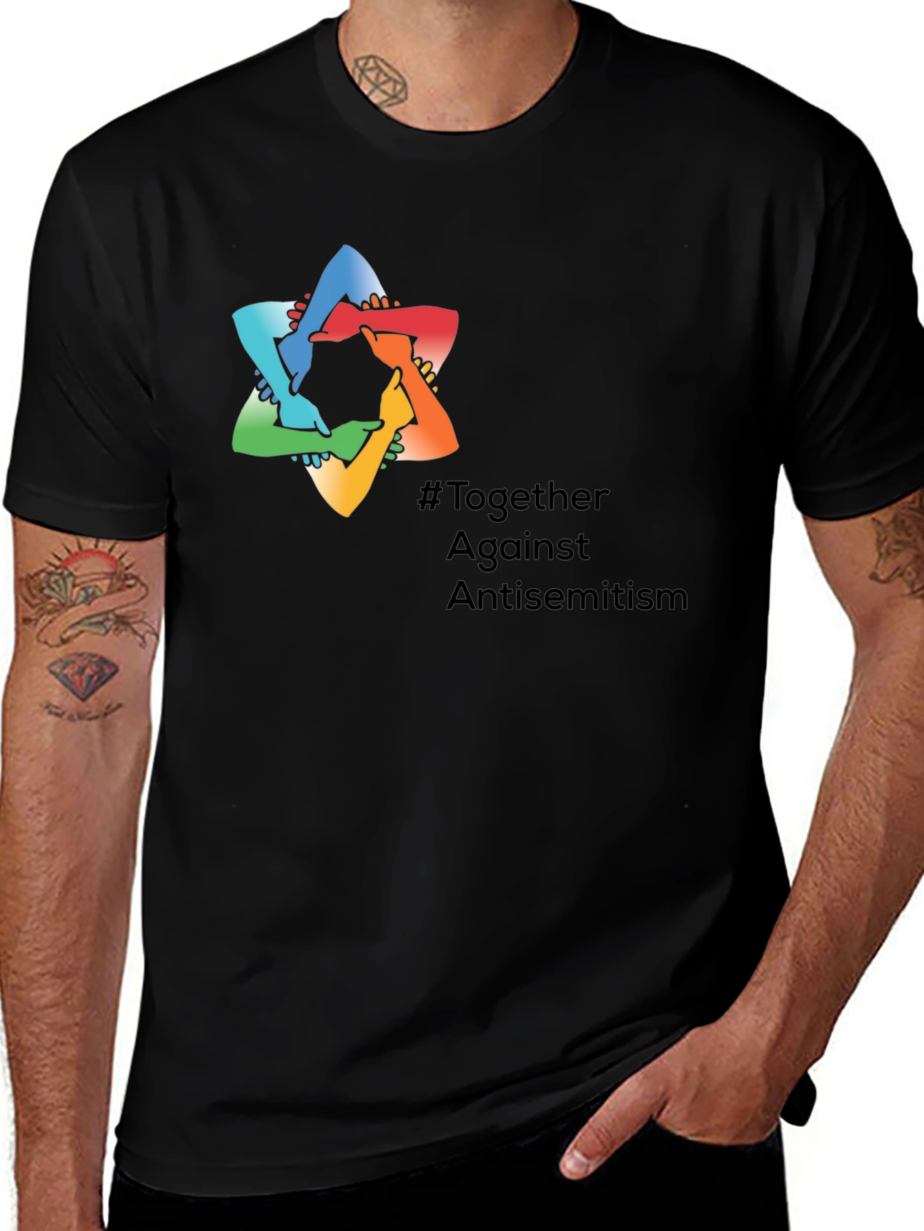 Together Against Antisemitism Graphic Tee
