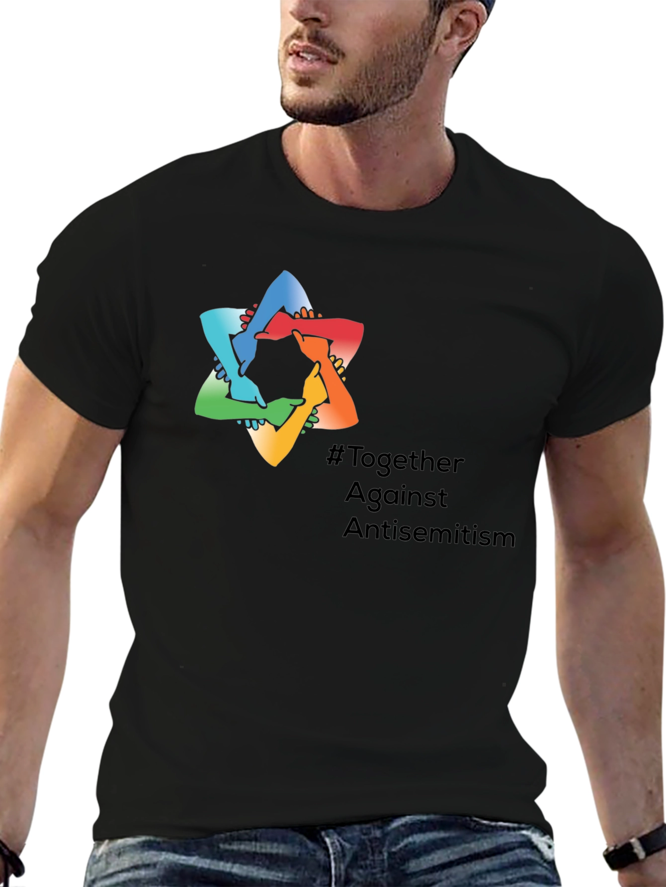 Together Against Antisemitism Graphic Tee