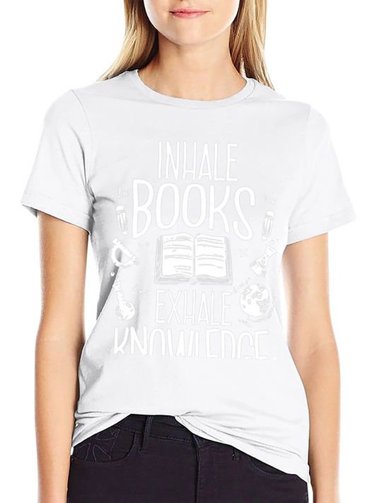 Inhale Books Exhale Knowledge T-Shirt
