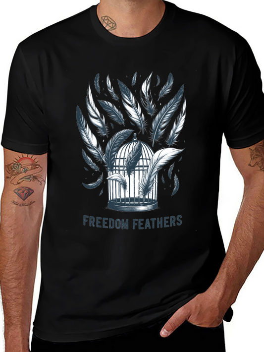 Freedom Feathers Graphic T-Shirt