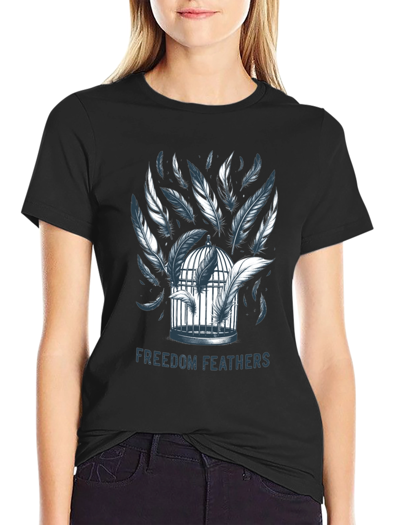 Freedom Feathers Graphic T-Shirt
