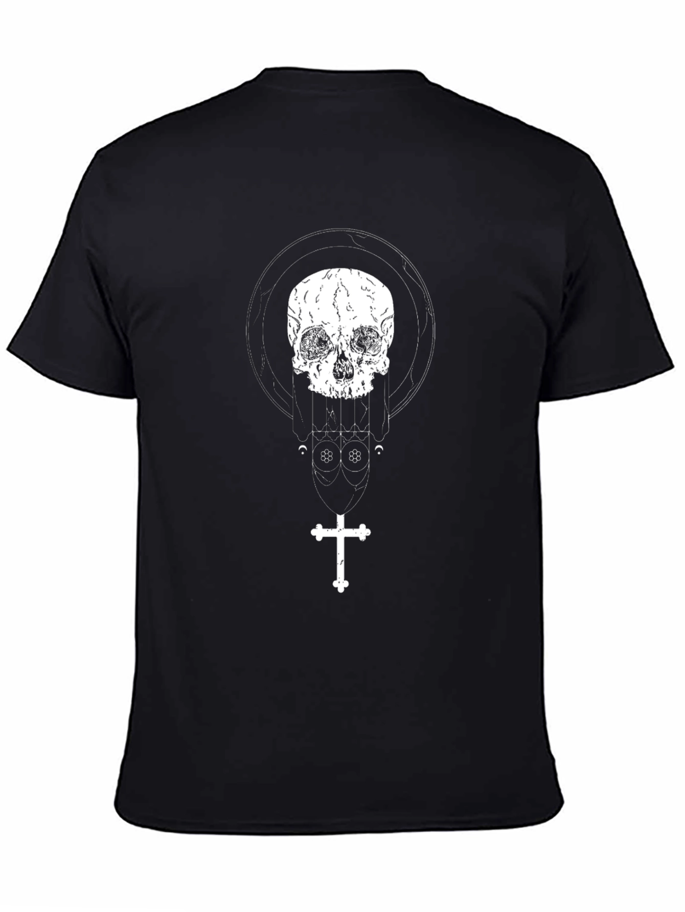 Skull & Cross Graphic Tee - Black
