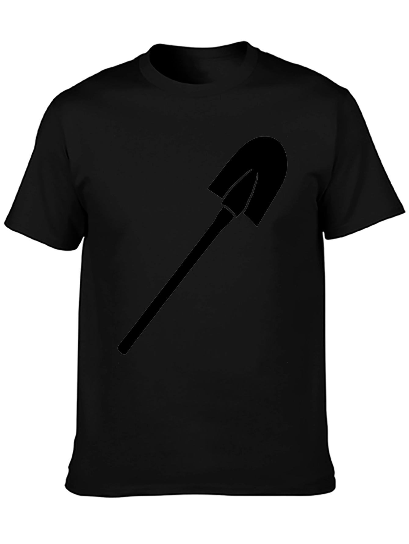 Shovel Graphic Tee - Black Cotton Blend