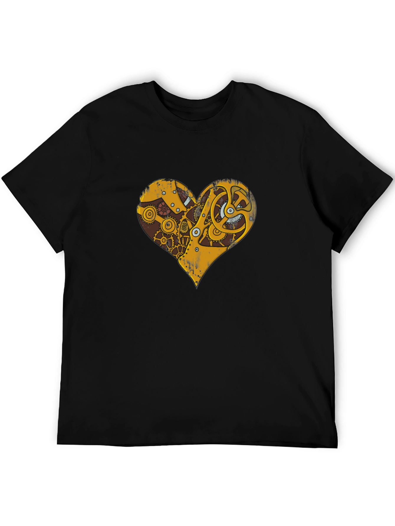 Steampunk Heart Gear Graphic T-Shirt