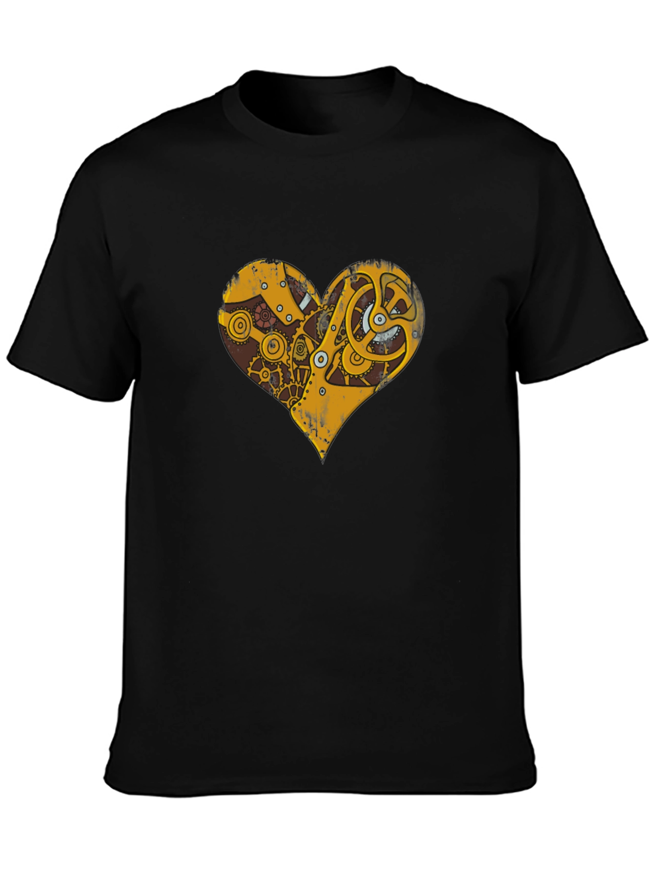 Steampunk Heart Gear Graphic T-Shirt
