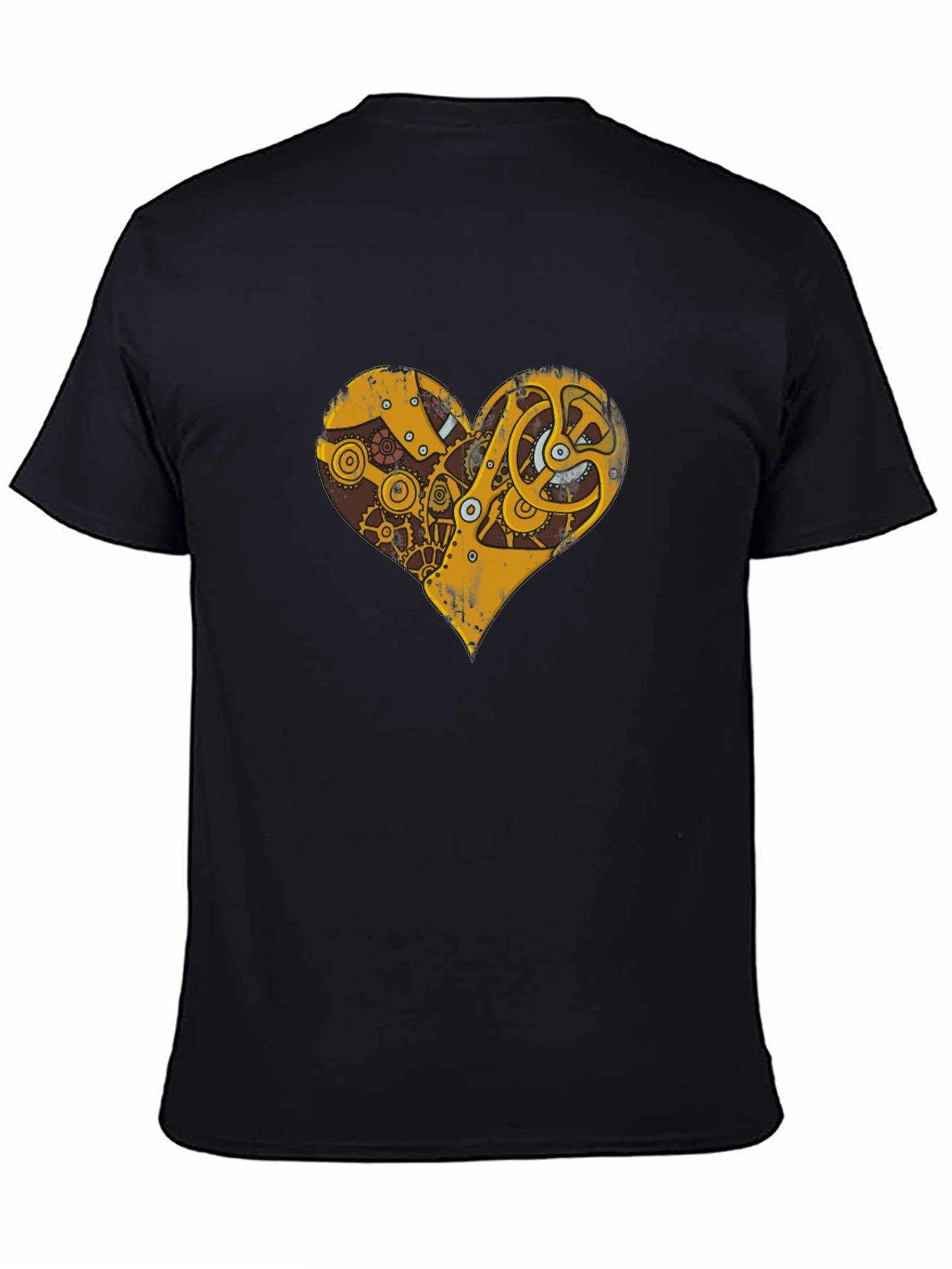 Steampunk Heart Gear Graphic T-Shirt