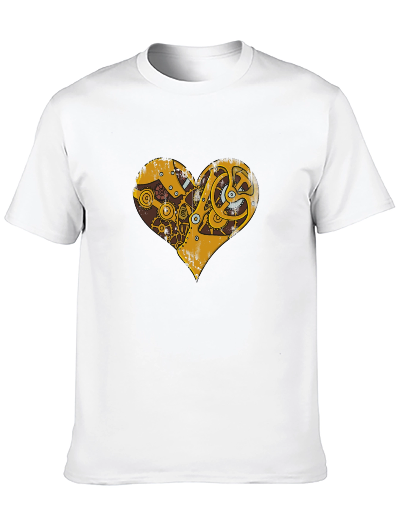 Steampunk Heart Gear Graphic T-Shirt