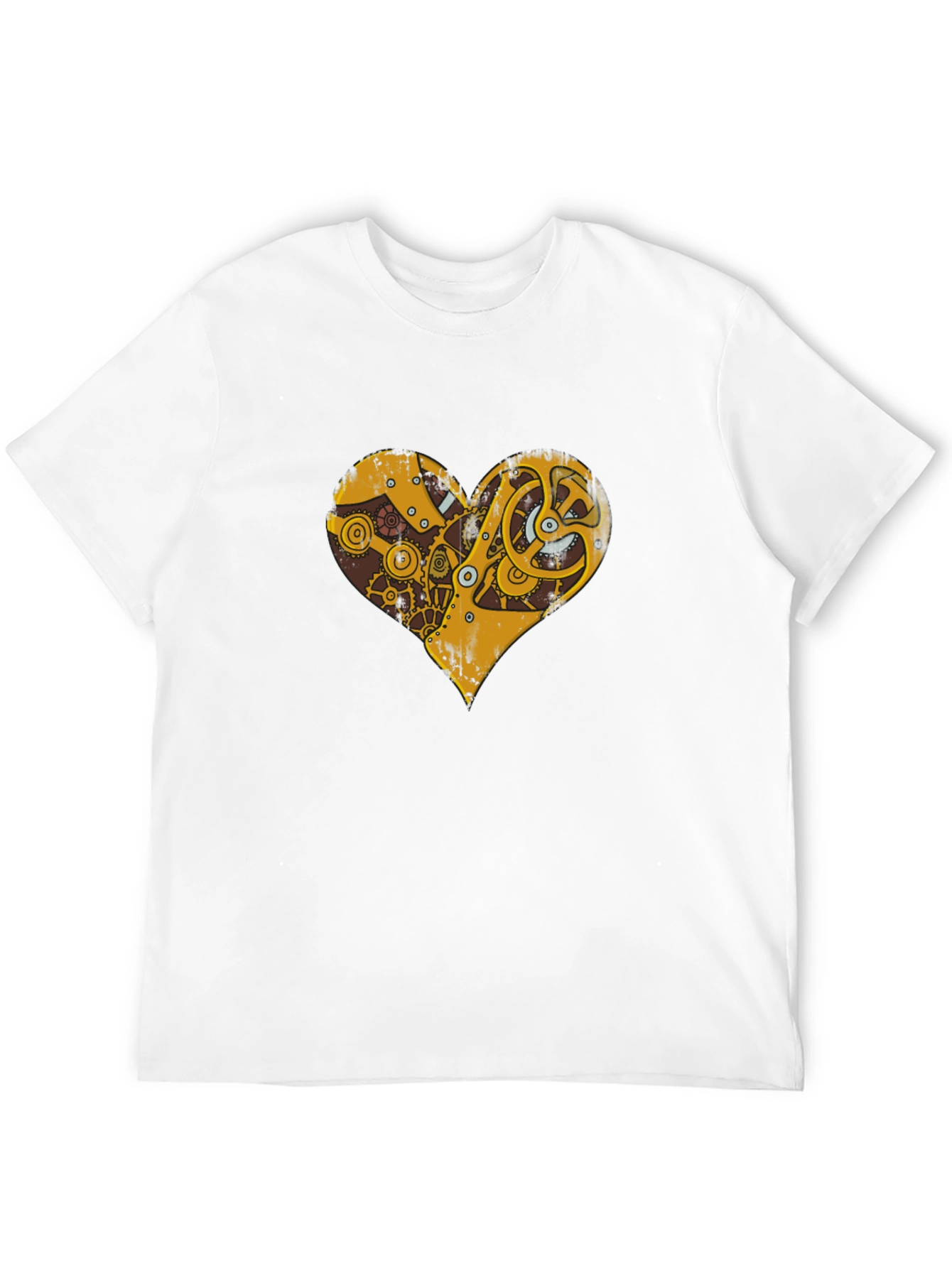 Steampunk Heart Gear Graphic T-Shirt