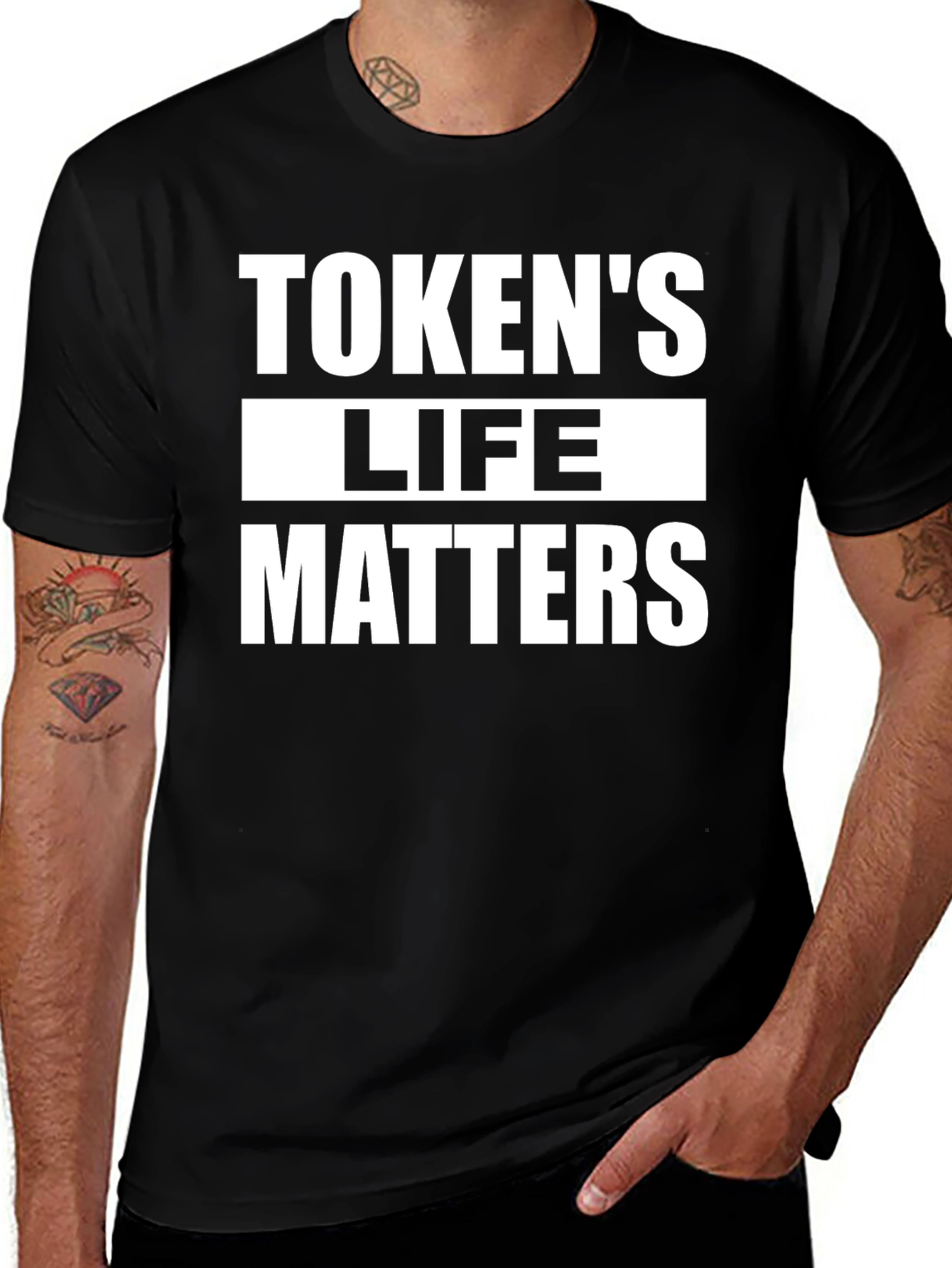 Tokens Life Matters Graphic T-Shirt - Black