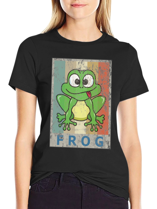Retro Frog T-Shirt - Cute Amphibian Tee