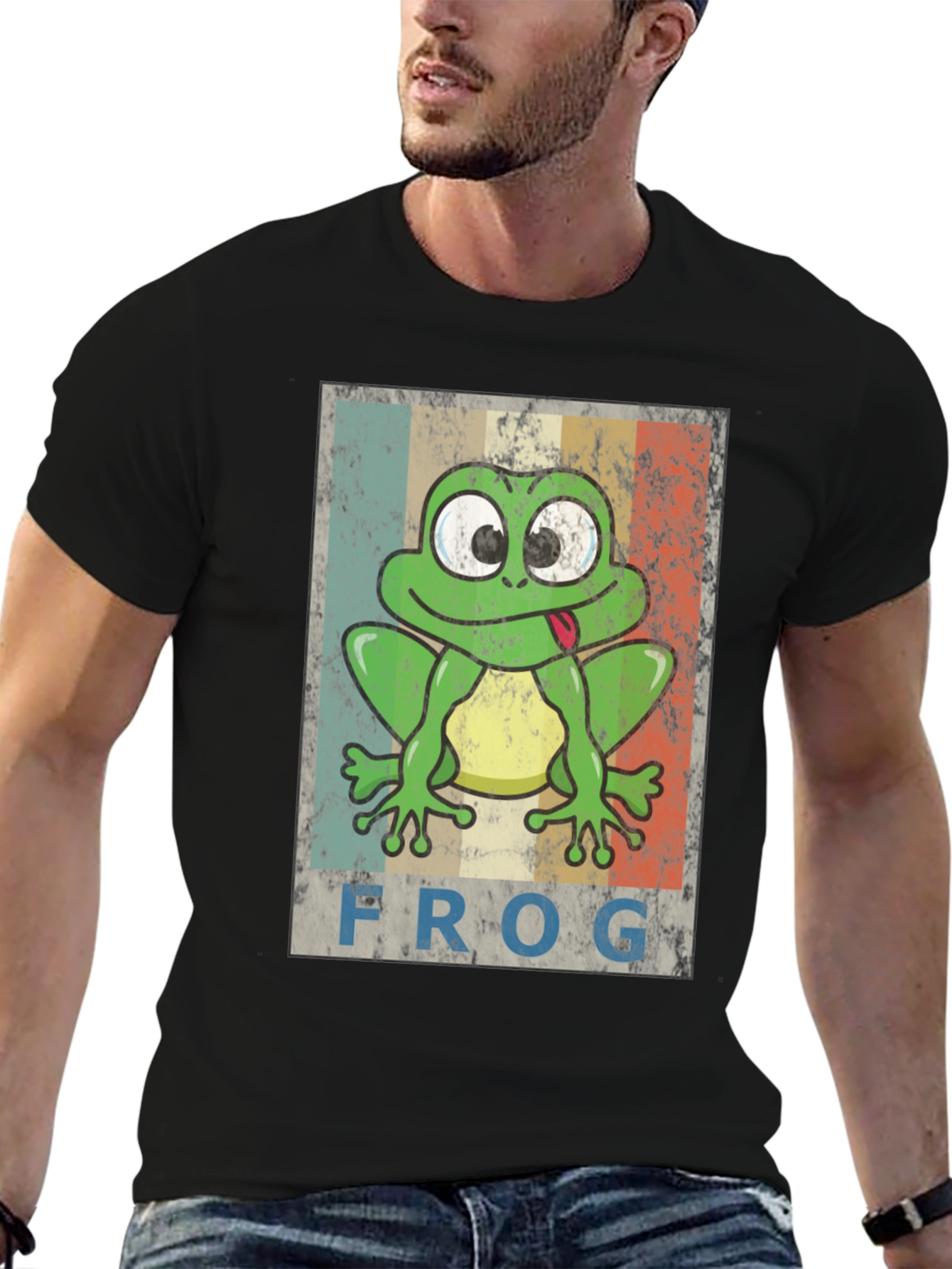 Retro Frog T-Shirt - Cute Amphibian Tee