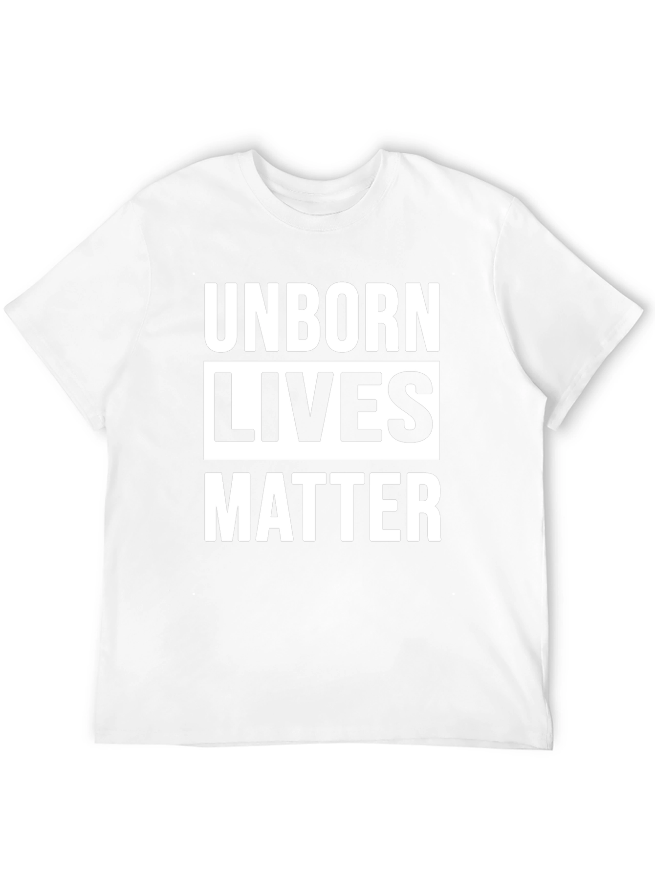 Unborn Lives Matter Black Cotton T-Shirt