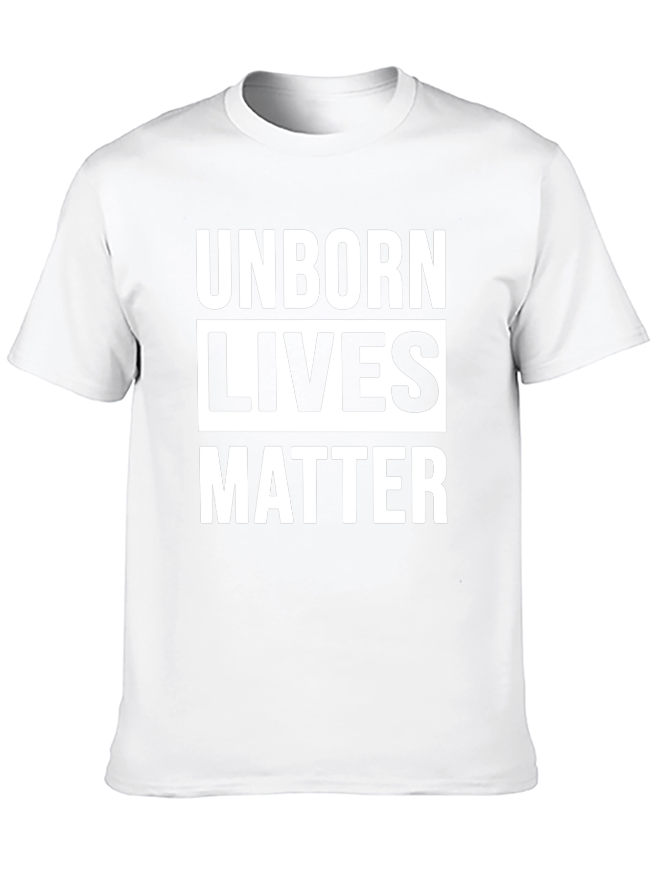 Unborn Lives Matter Black Cotton T-Shirt