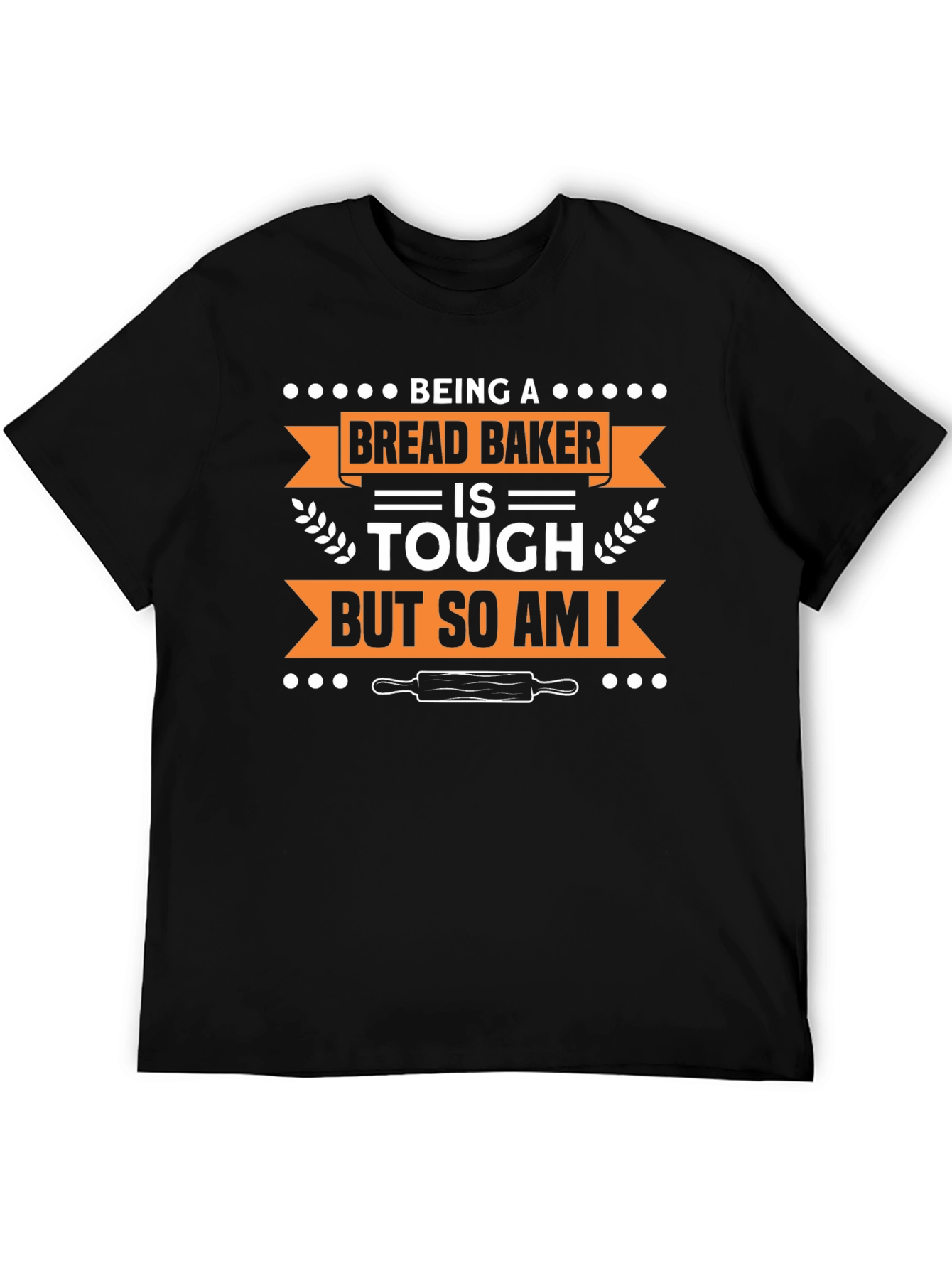 Bread Baker Tough T-Shirt - Black Short Sleeve