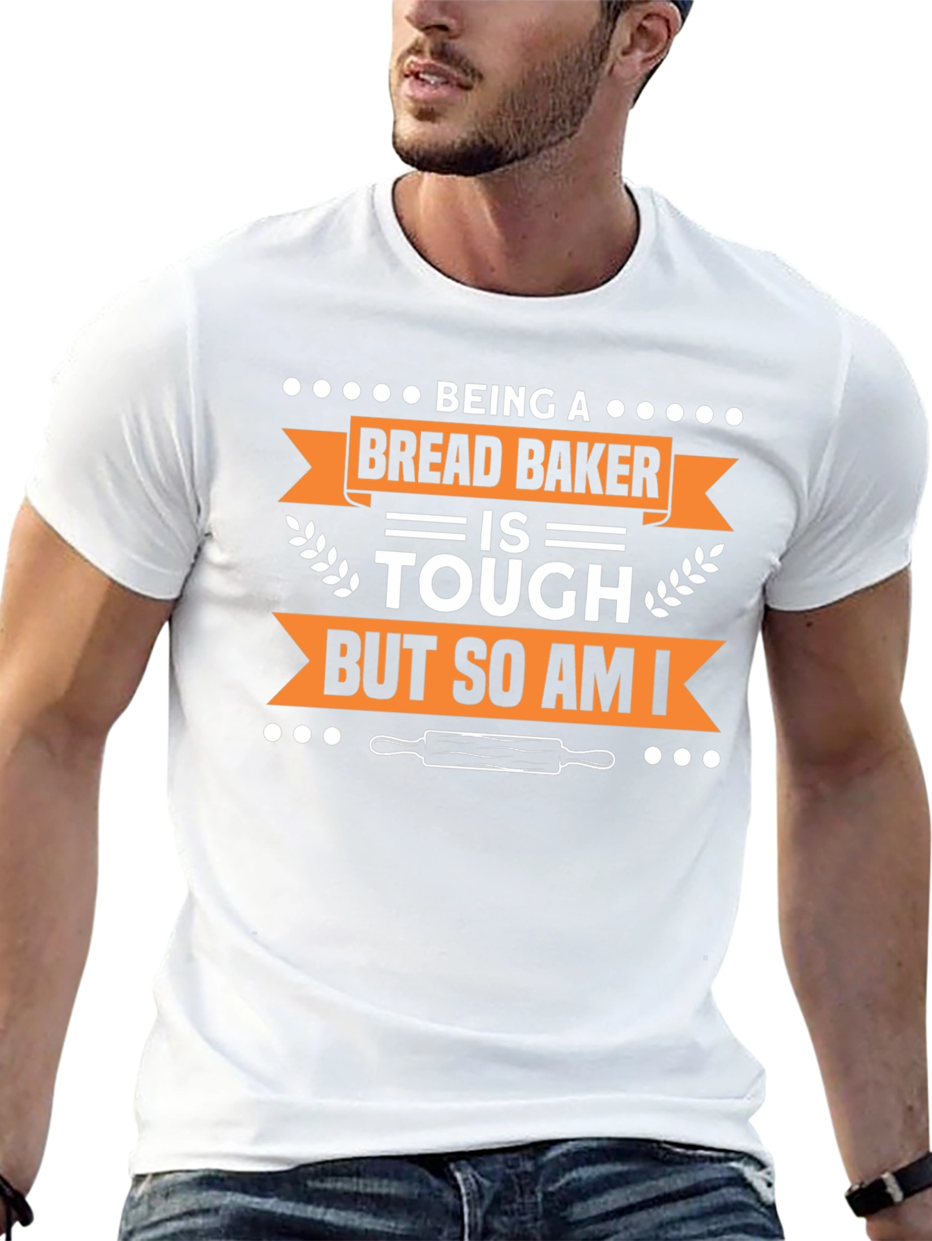 Bread Baker Tough T-Shirt - Black Short Sleeve