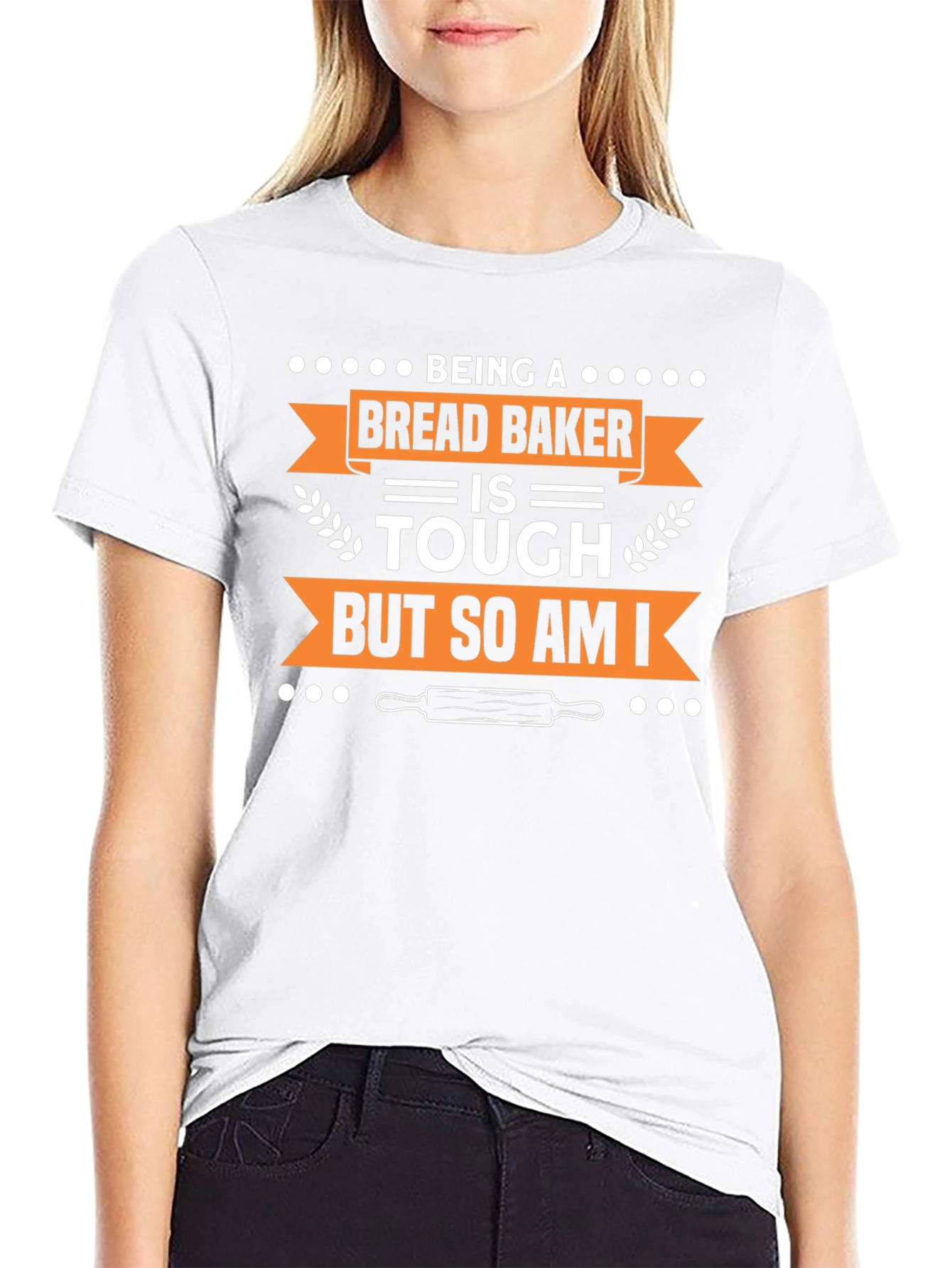 Bread Baker Tough T-Shirt - Black Short Sleeve