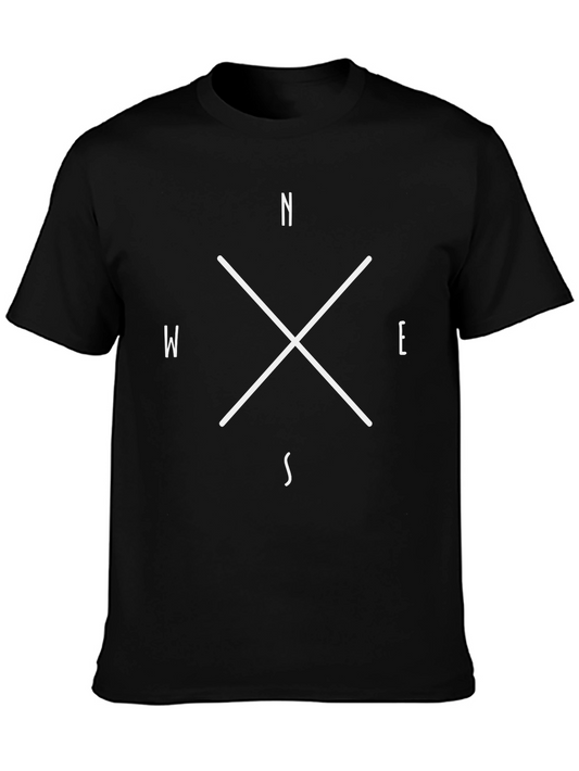 Compass Direction T-Shirt - North South East West Graphic Tee