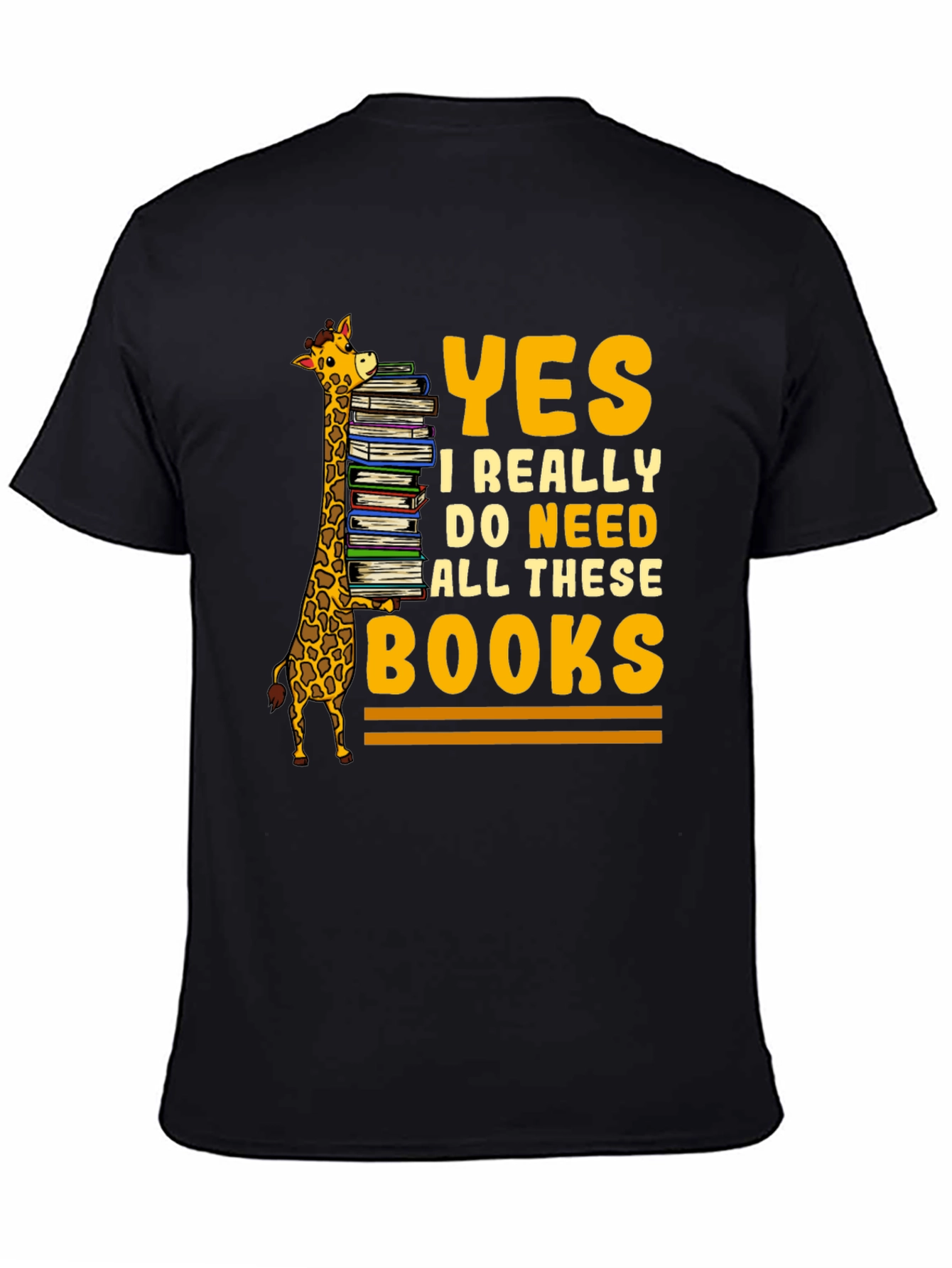 Book Lover Giraffe T-Shirt