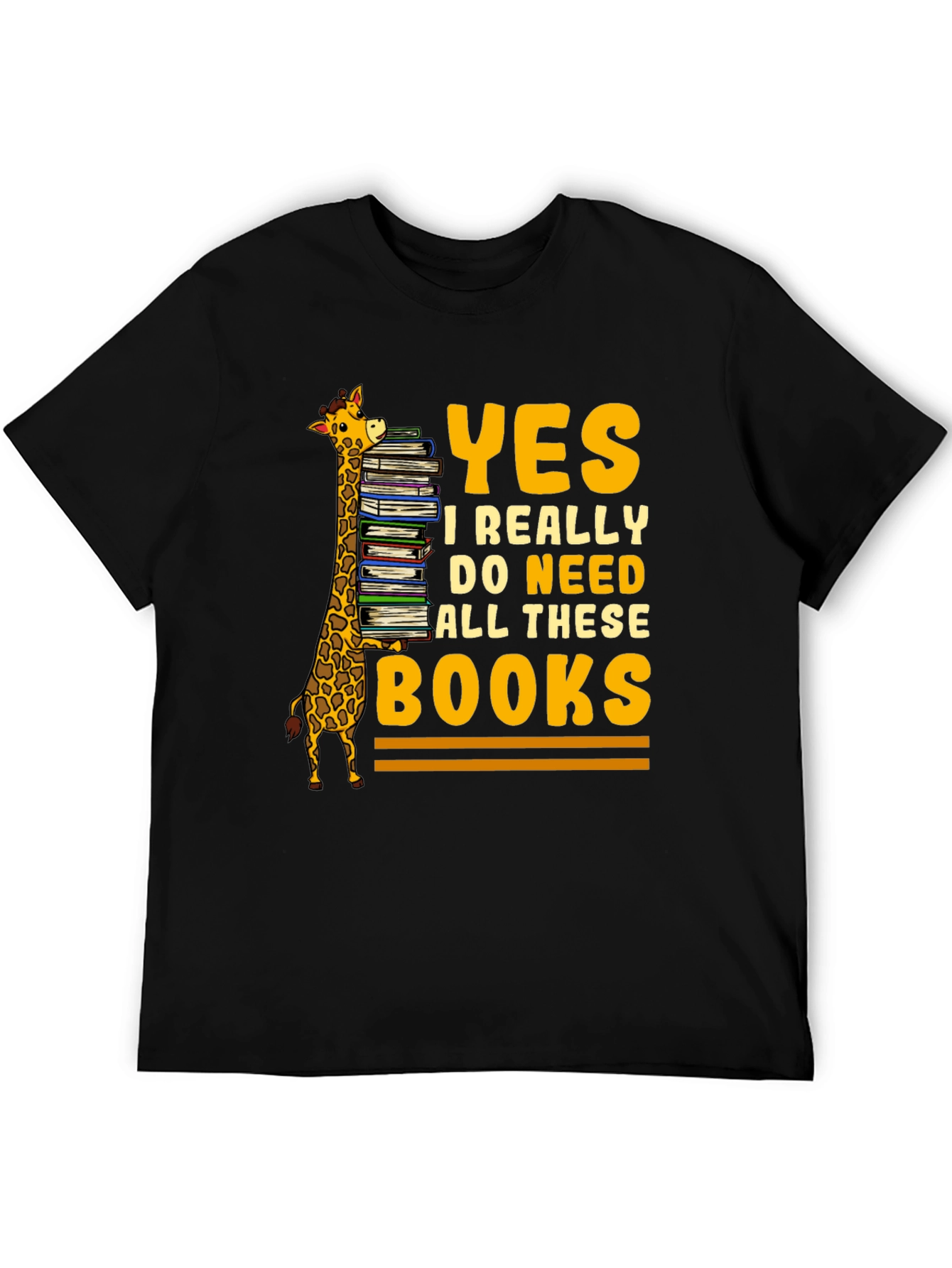 Book Lover Giraffe T-Shirt
